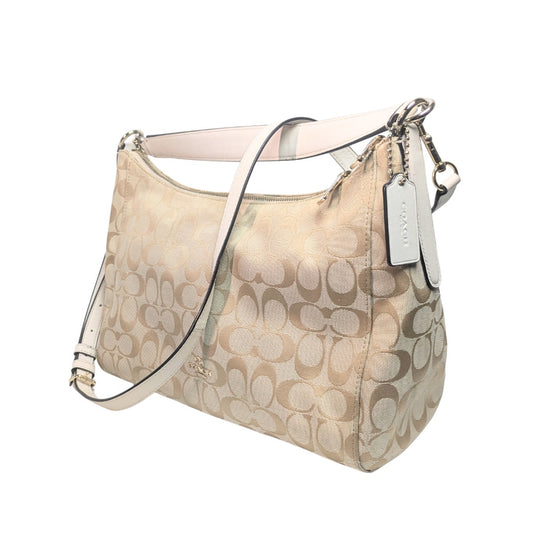 COACH Celeste Convertible Signature Canvas Hobo Bag