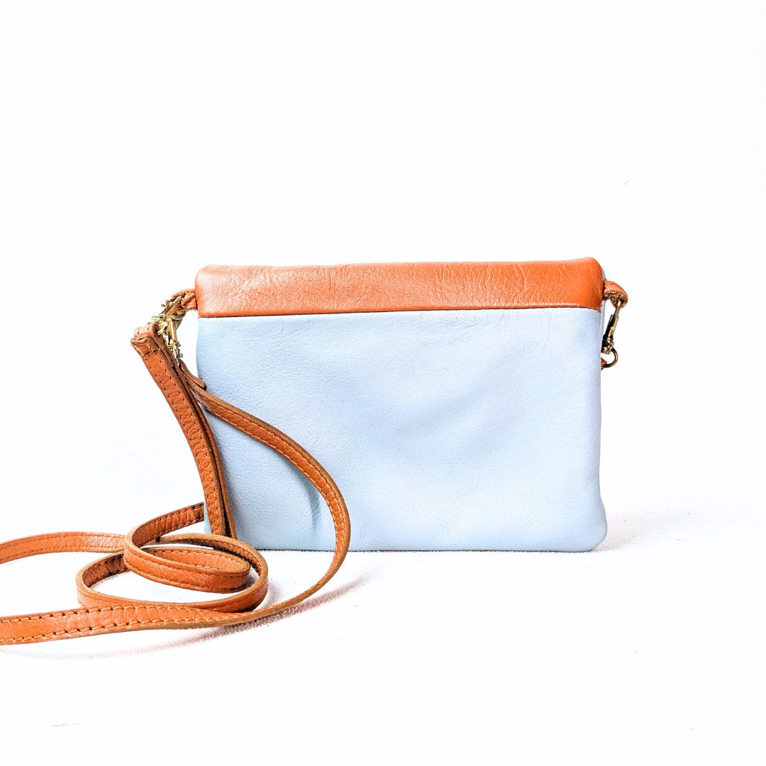 Pre-loved Genuine Leather Made in Italy Front Flap Crossbody Mini Bag