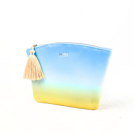 Ocean Breeze Cosmetic / Makeup Pouch with a Tassel