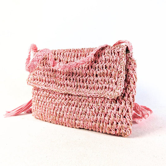 Sun'n'Sand Accessories Raffia Crochet Crossbody Bag