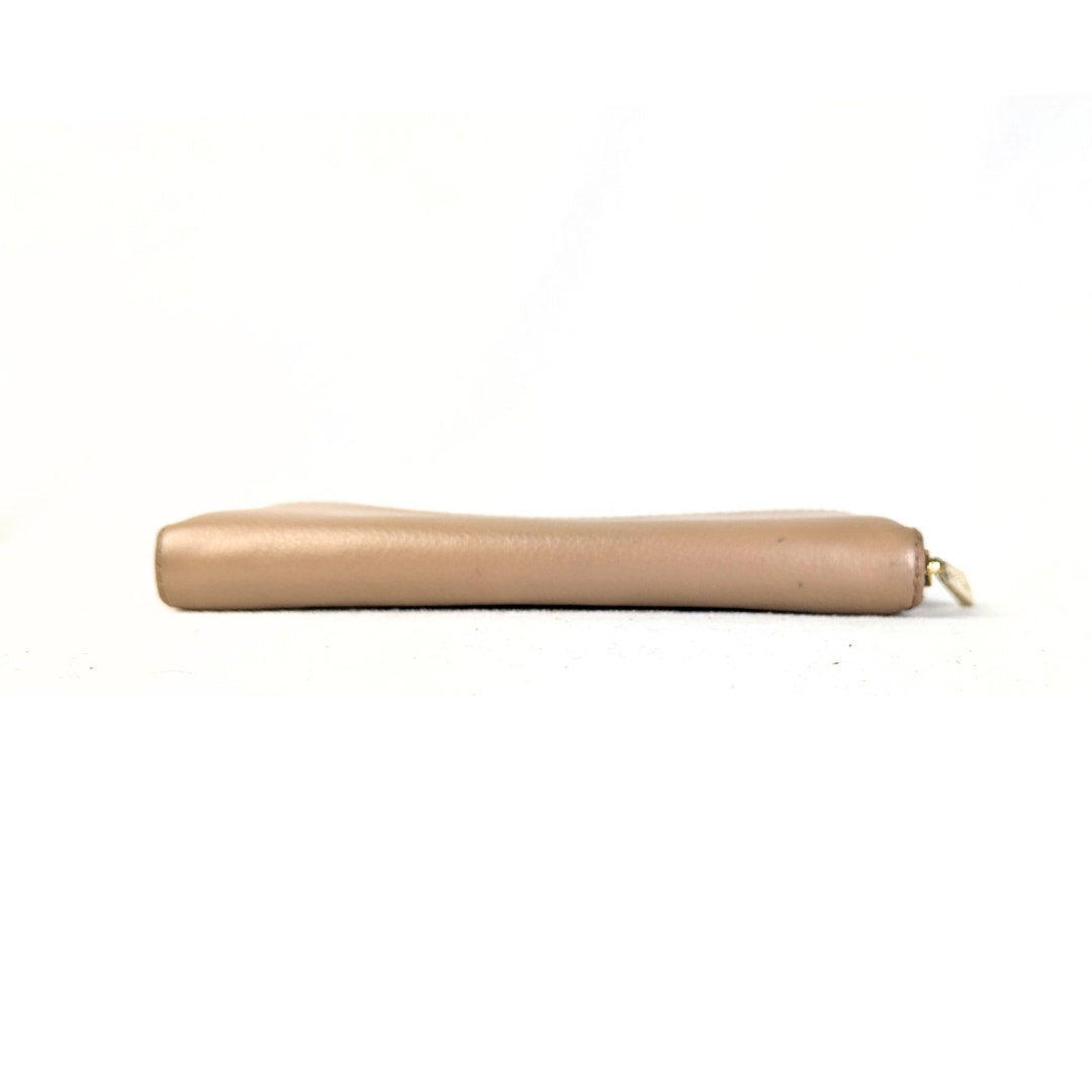 Pre-owned Michael Kors Saratoga Zip Around Continental Wallet