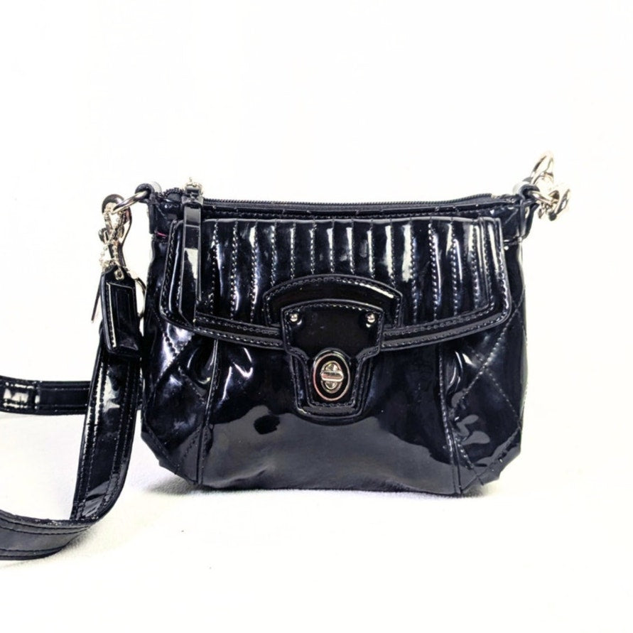 Coach Poppy Liquid Gloss Quilted Leather Shoulder Bag