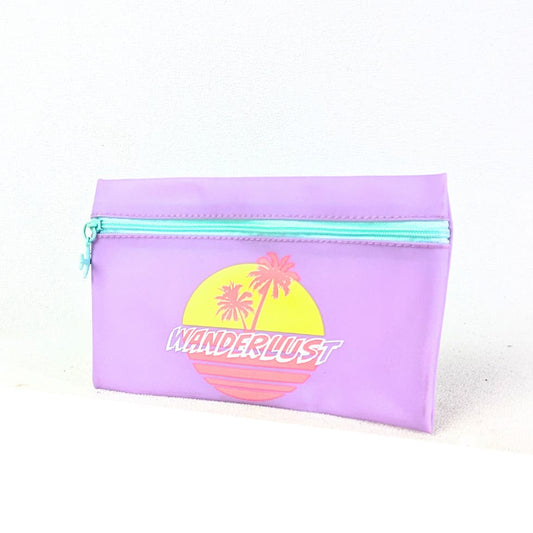 Ipsy Vacation Mode Front Zip Makeup Pouch