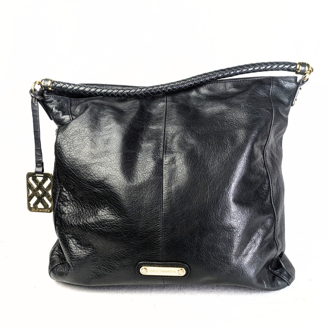 Pre-loved Joelle Hawkens Leather Hobo Shoulder Bag