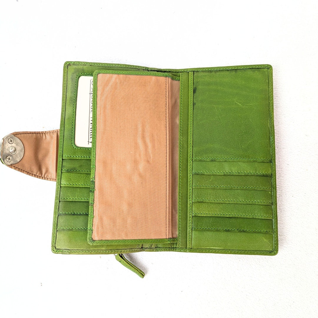Osgoode Marley Bi-Fold Wallet – Grass Green Leather