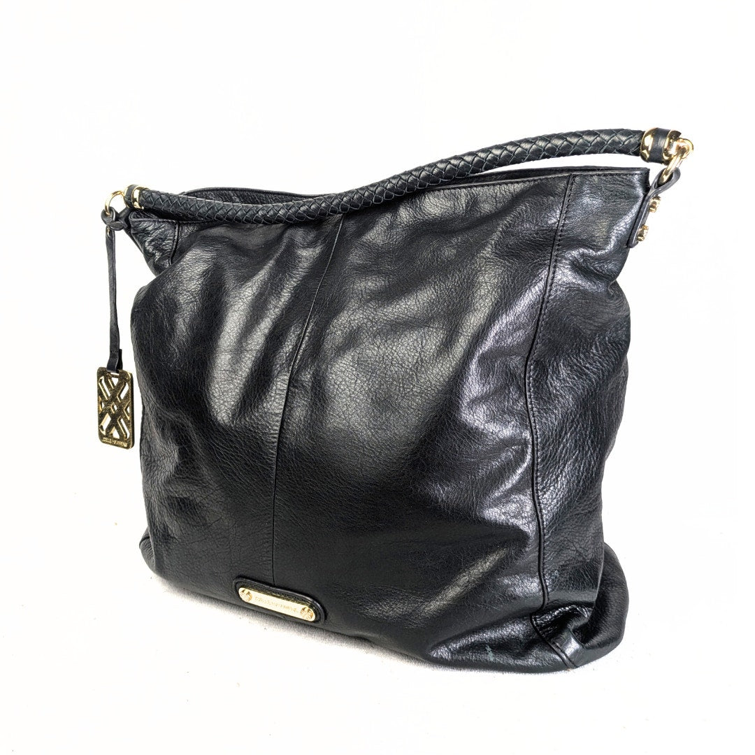 Pre-loved Joelle Hawkens Leather Hobo Shoulder Bag