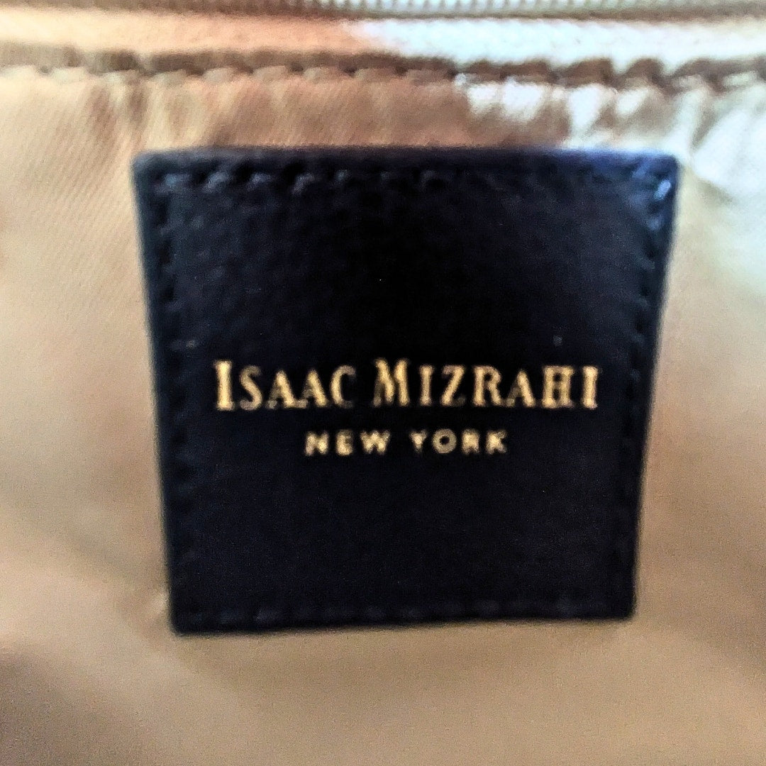 Pre-owned Isaac Mizrahi Floral Print Faux Leather Crossbody Bag