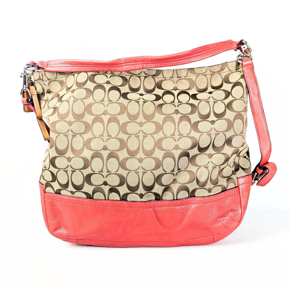 The back side of the COACH Chelsea Signature Jacquard Convertible Crossbody Bag, captured on the white background.
