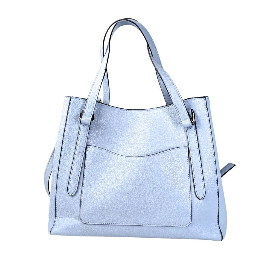 The back side of the Nine West Two-Way Tote Bag with a Crossbody Strap captured on the white background.