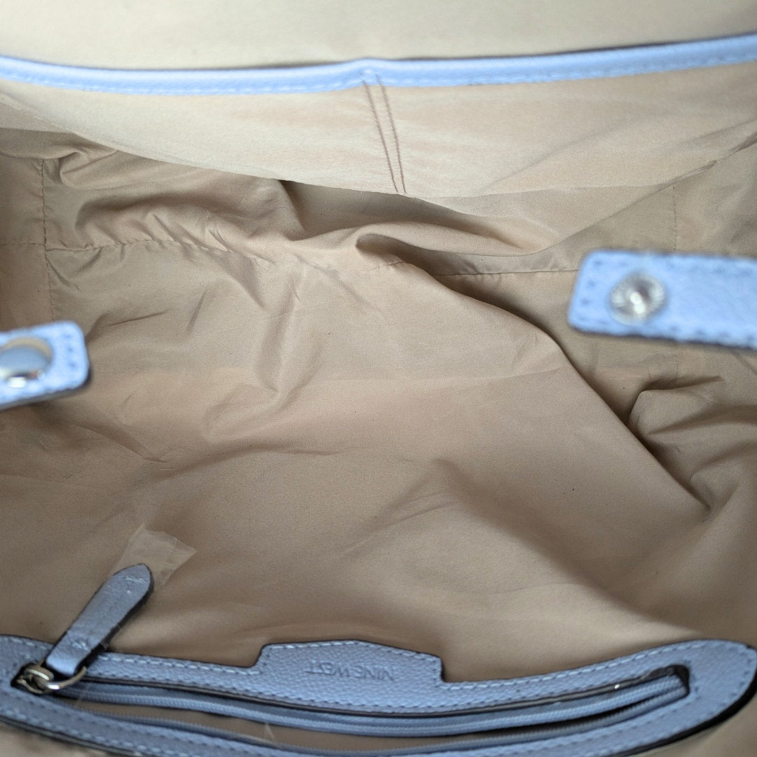 The view of inside of the Nine West Two-Way Tote Bag with a Crossbody Strap.