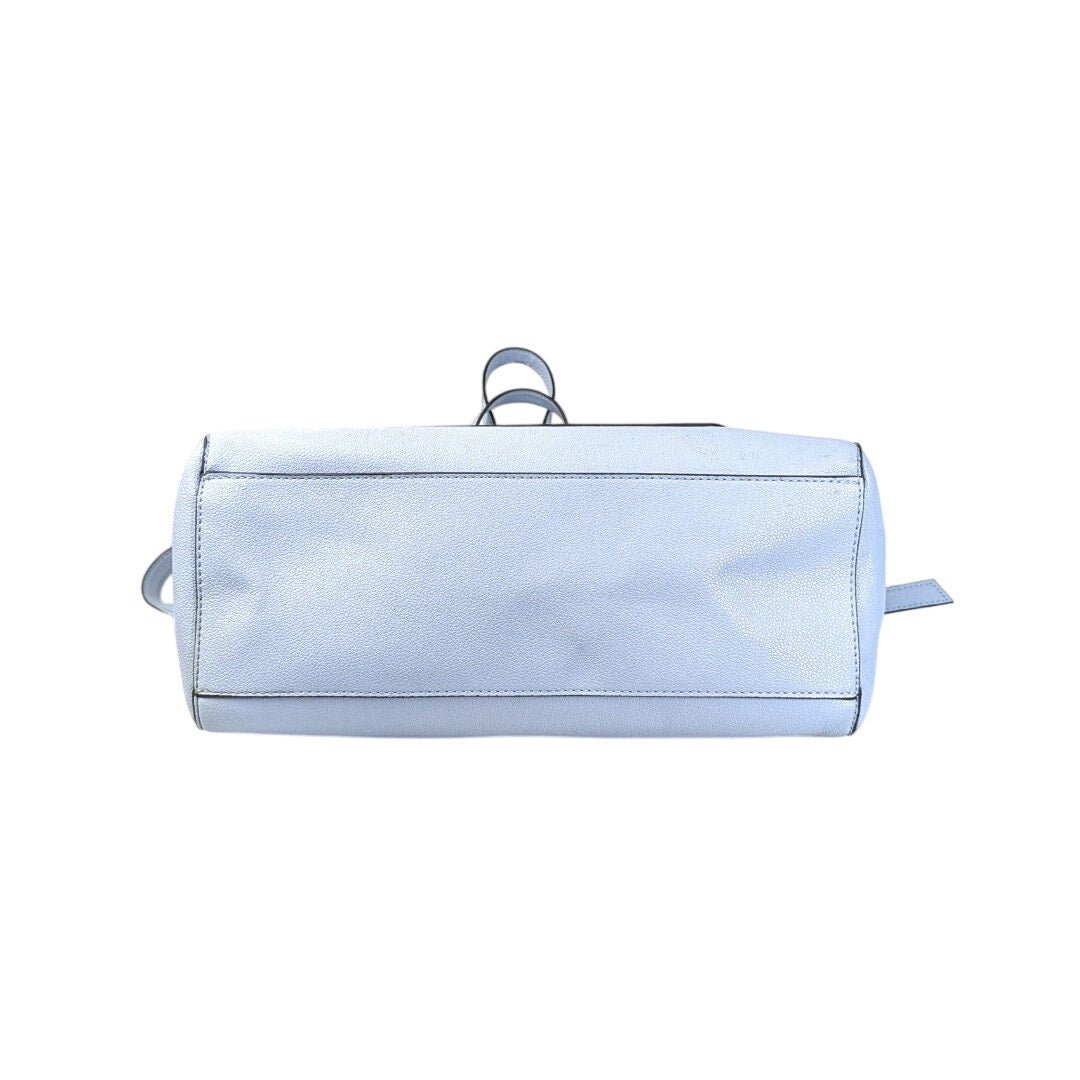 The vie wof the bottom of the Nine West Two-Way Tote Bag with a Crossbody Strap photographed on the white background.