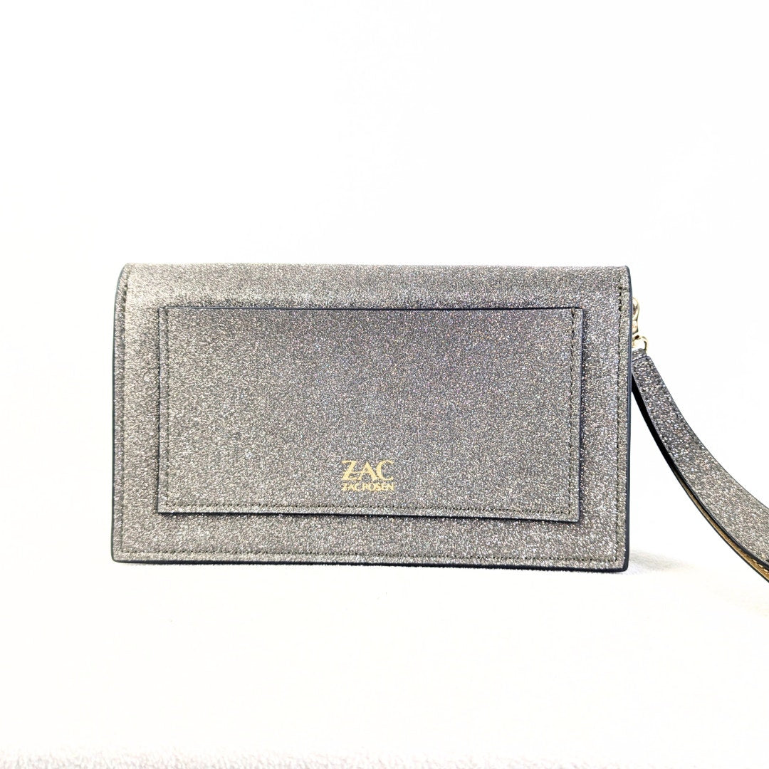 NWOT Zac Posen Glitter Evening Clutch