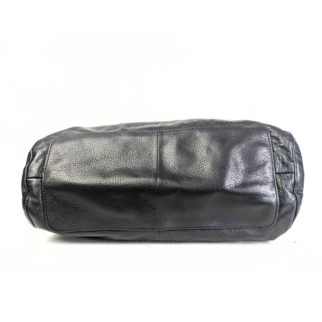 Pre-loved Joelle Hawkens Leather Hobo Shoulder Bag