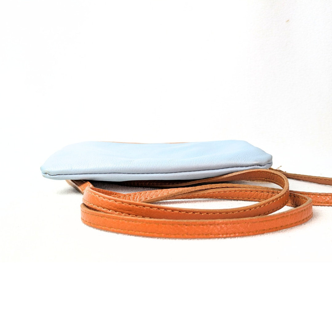 Pre-loved Genuine Leather Made in Italy Front Flap Crossbody Mini Bag