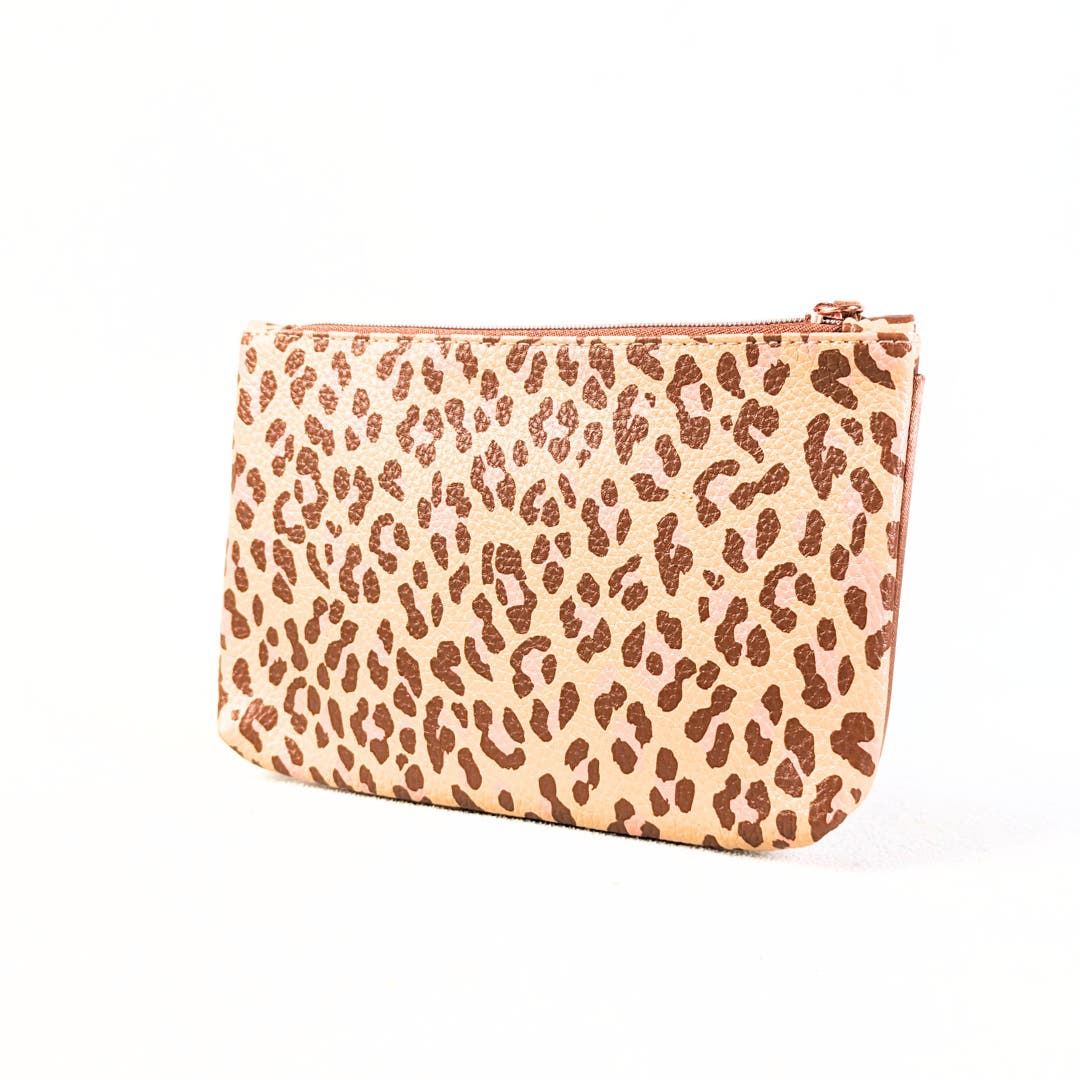 Leopard Print Cosmetic / Makeup Pouch