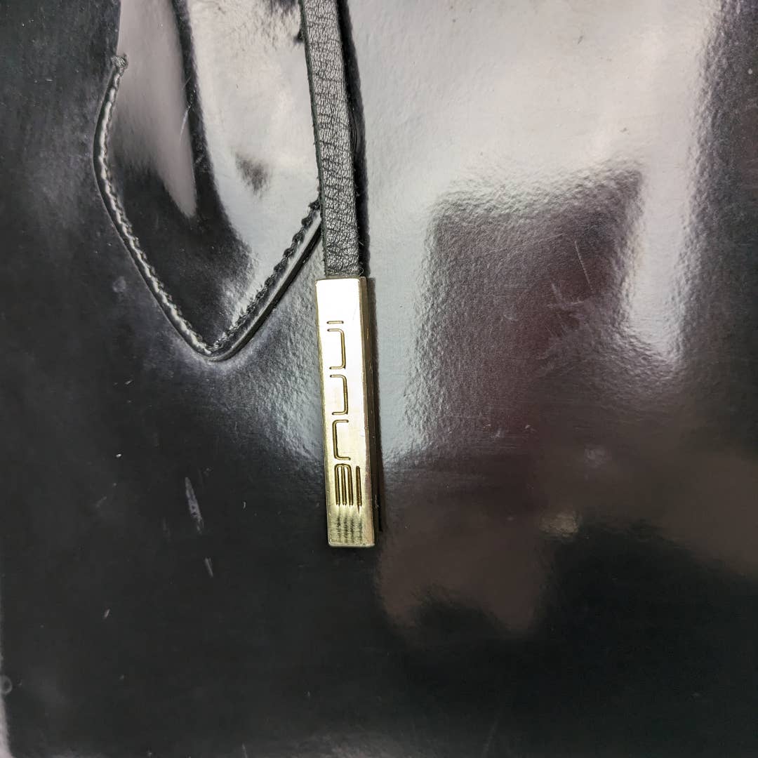 Glossy Genuine Leather Handbag