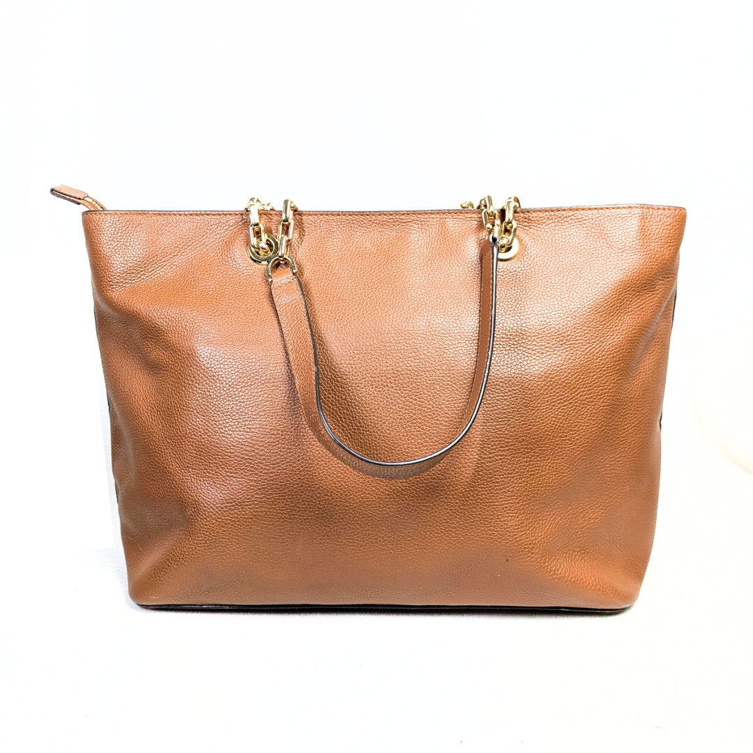 Michael Kors Mercer Light Brown Leather Tote Bag