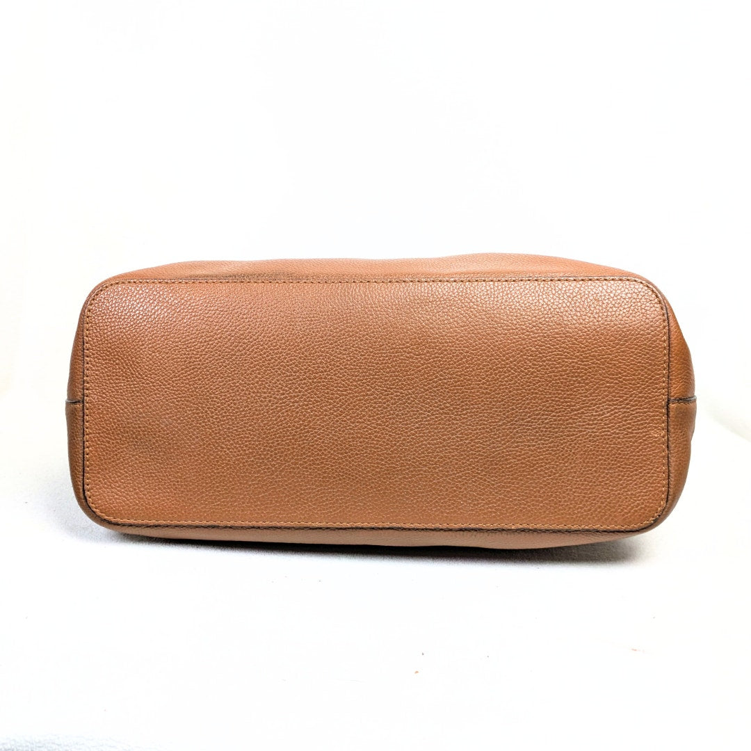 Michael Kors Mercer Light Brown Leather Tote Bag