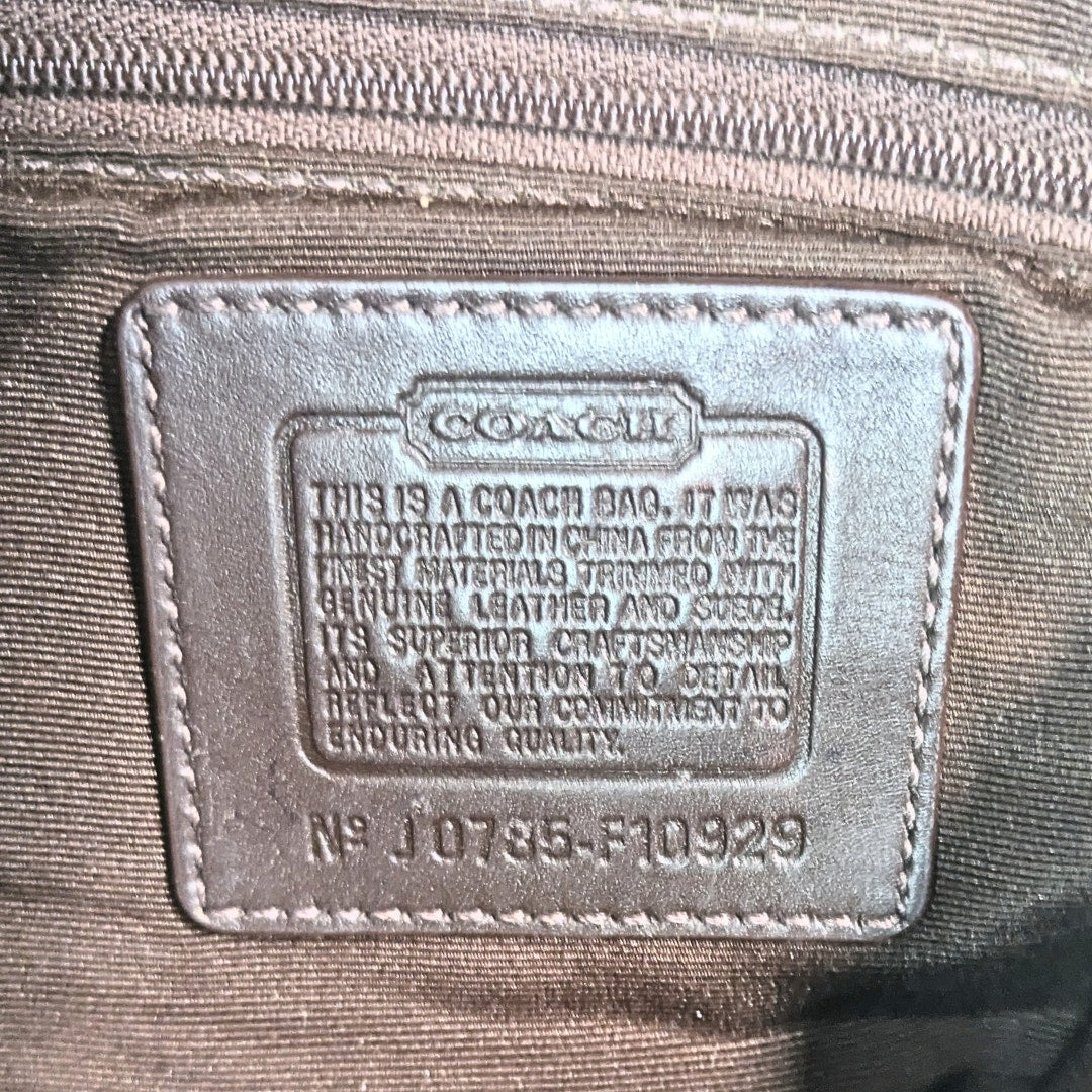 COACH Soho Signature Canvas Front Flap Shoulder Bag