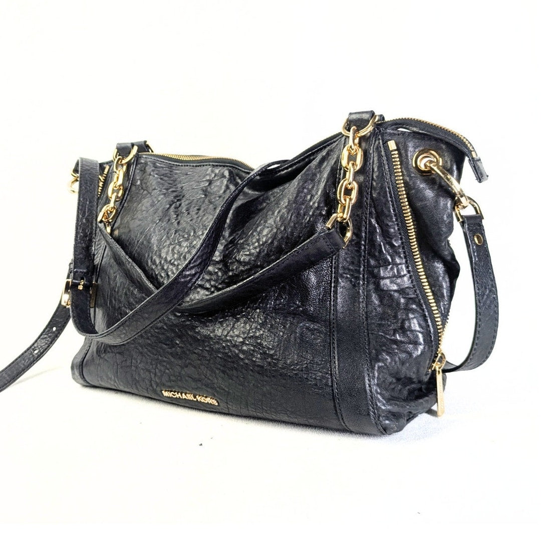 Pre-loved Michael Kors Stanthorpe Leather Rectangle Tote Handbag