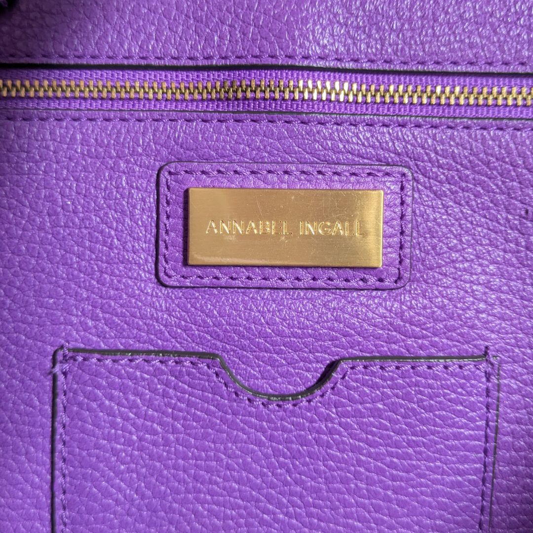 Annabel Ingall Large Isabella Tote Bag in Vibrant Purple