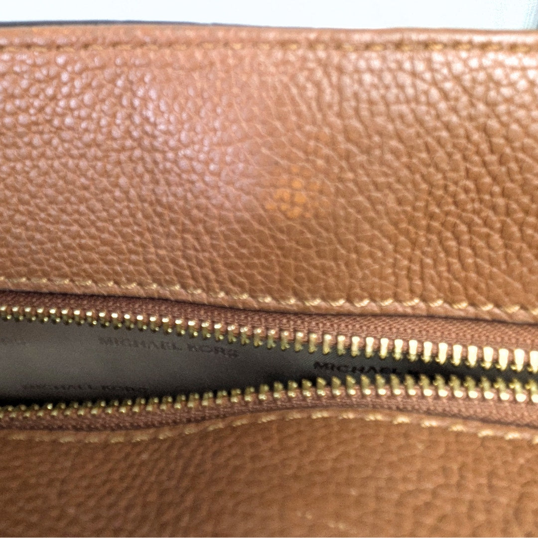 Michael Kors Mercer Light Brown Leather Tote Bag
