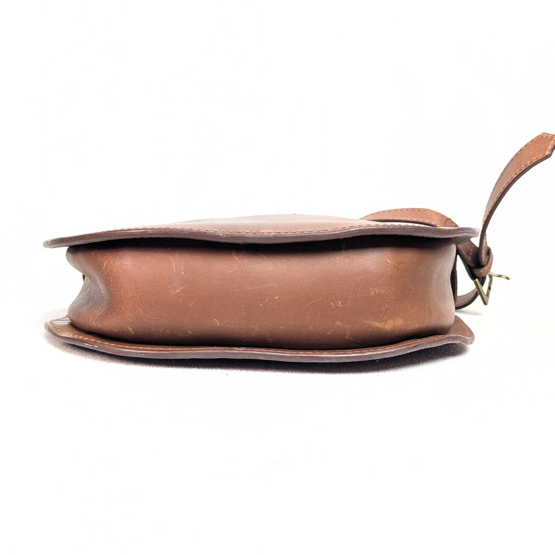 Able Nara Leather Crossbody Bag in Brown