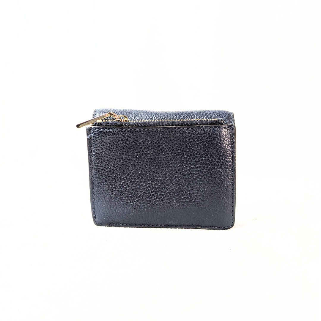 Michael Kors Navy Leather Carryall Card Case Wallet
