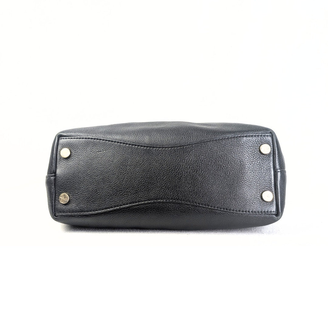 Pre-loved Michael Kors Raven Large Pebbled Leather Shoulder Bag