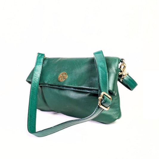 Pre-owned Tory Burch Dena Foldover Crossbody