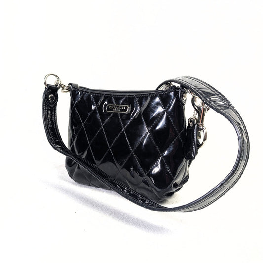 Coach Poppy Liquid Gloss Quilted Leather Shoulder Bag