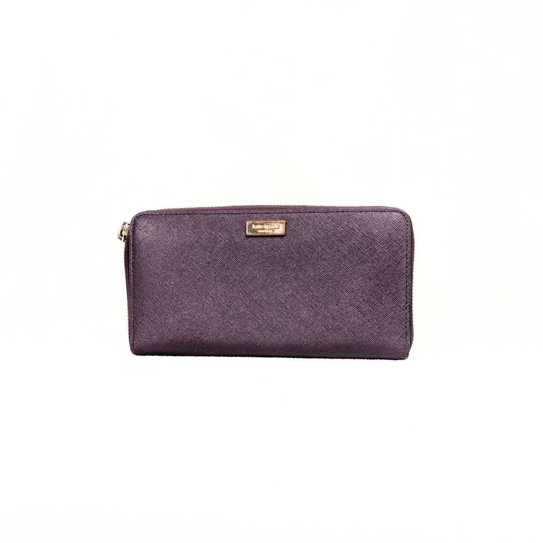 Kate Spade Continental Zip Around Accordion Wallet – Plum