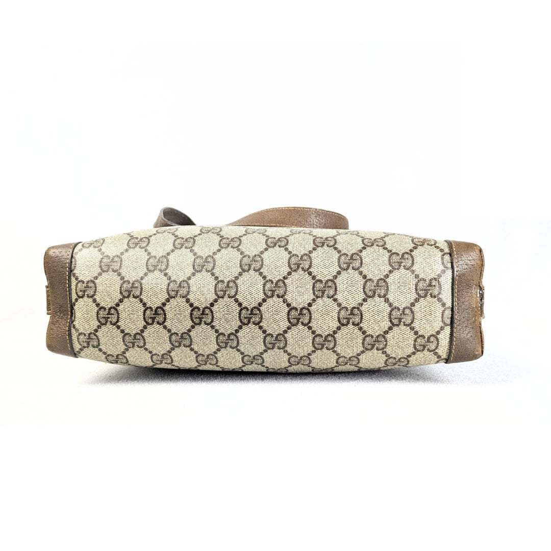 Pre-loved GUCCI Monogram Coated Canvas Crossbody Bag