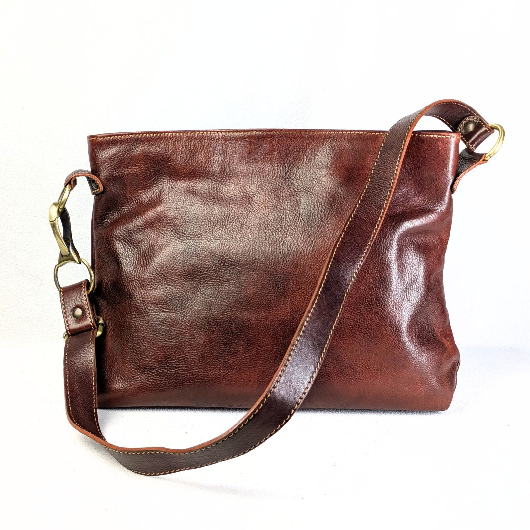 Pre-loved Italian Genuine Leather Shoulder Bag