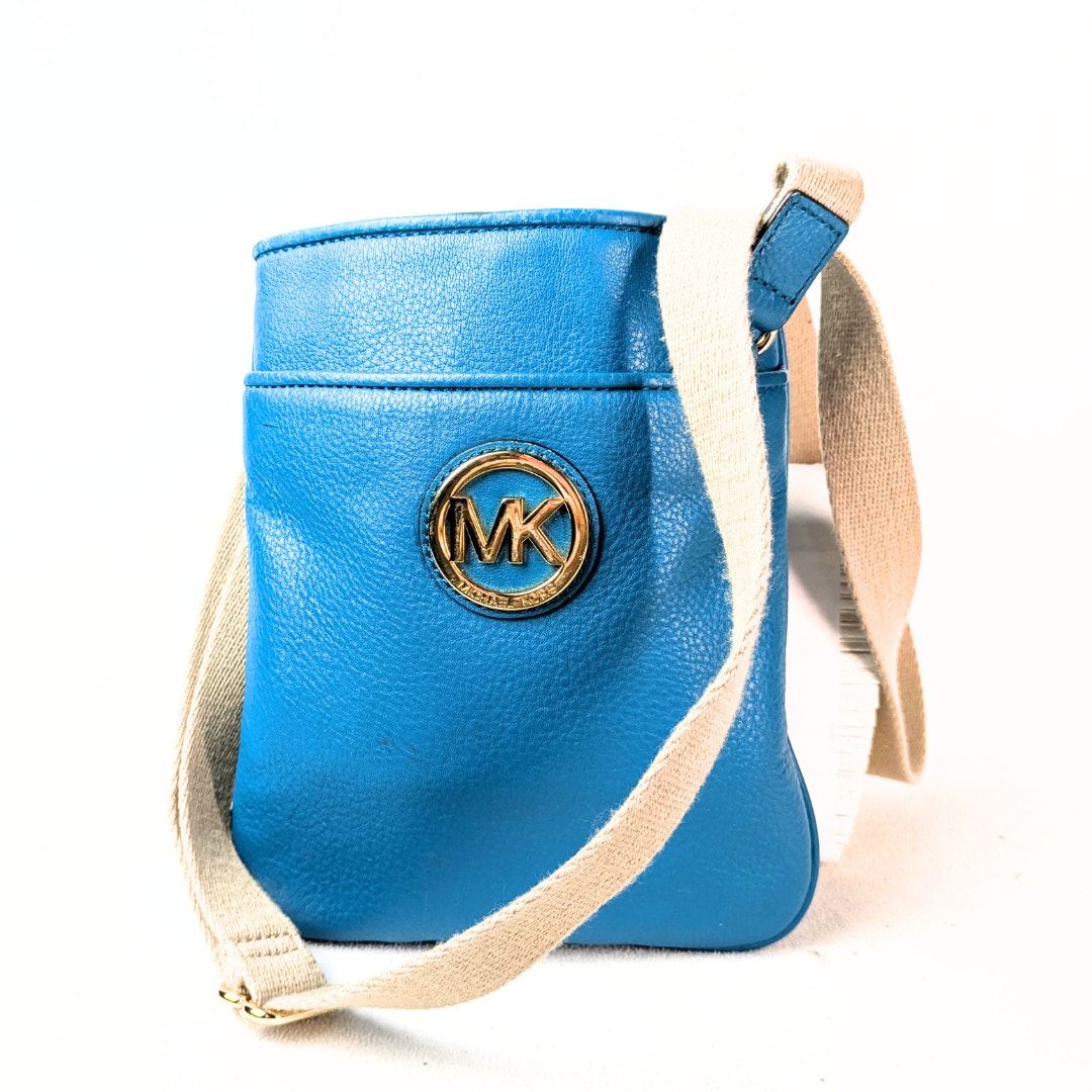 Michael Kors Fulton Sky Blue Crossbody Bag