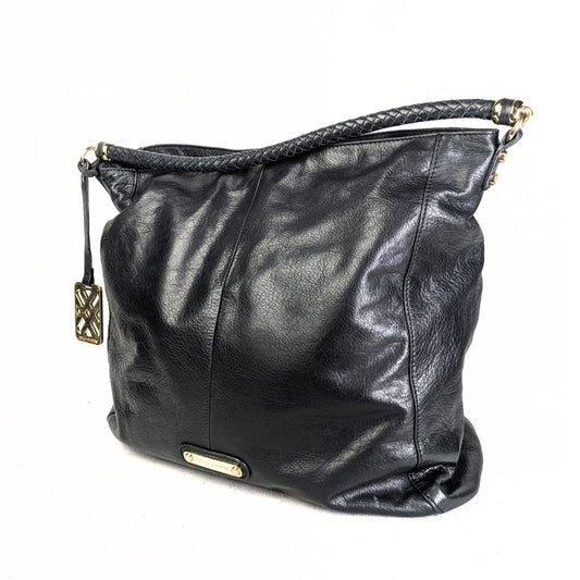 Pre-loved Joelle Hawkens Leather Hobo Shoulder Bag