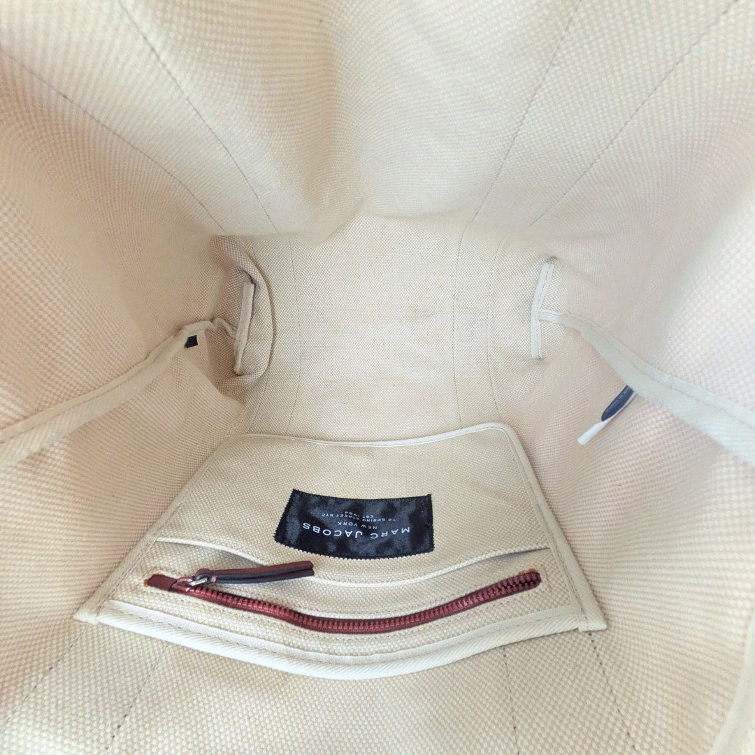 Pre-loved Marc Jacobs North South Canvas Shopper Tote Bag