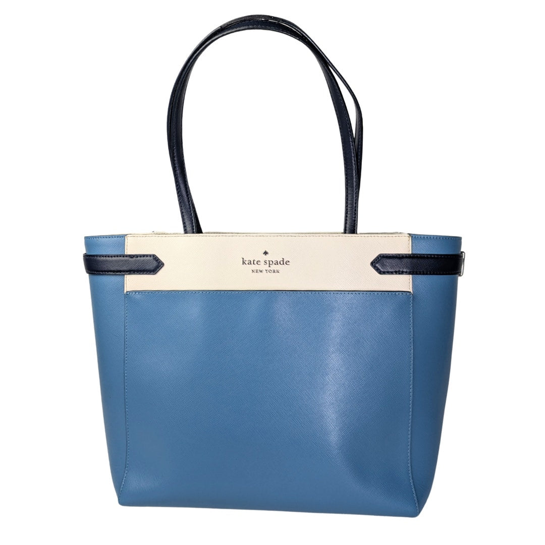 Pre-owned Kate Spade Staci Colorblock Laptop Tote