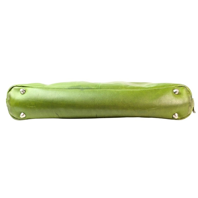 Osgoode Marley Vibrant Green Leather Laptop / Shoulder Bag