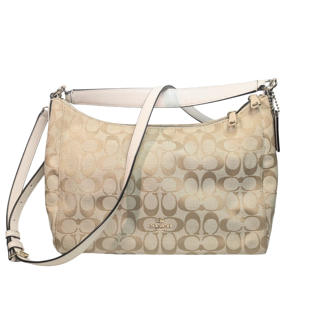 COACH Celeste Convertible Signature Canvas Hobo Bag