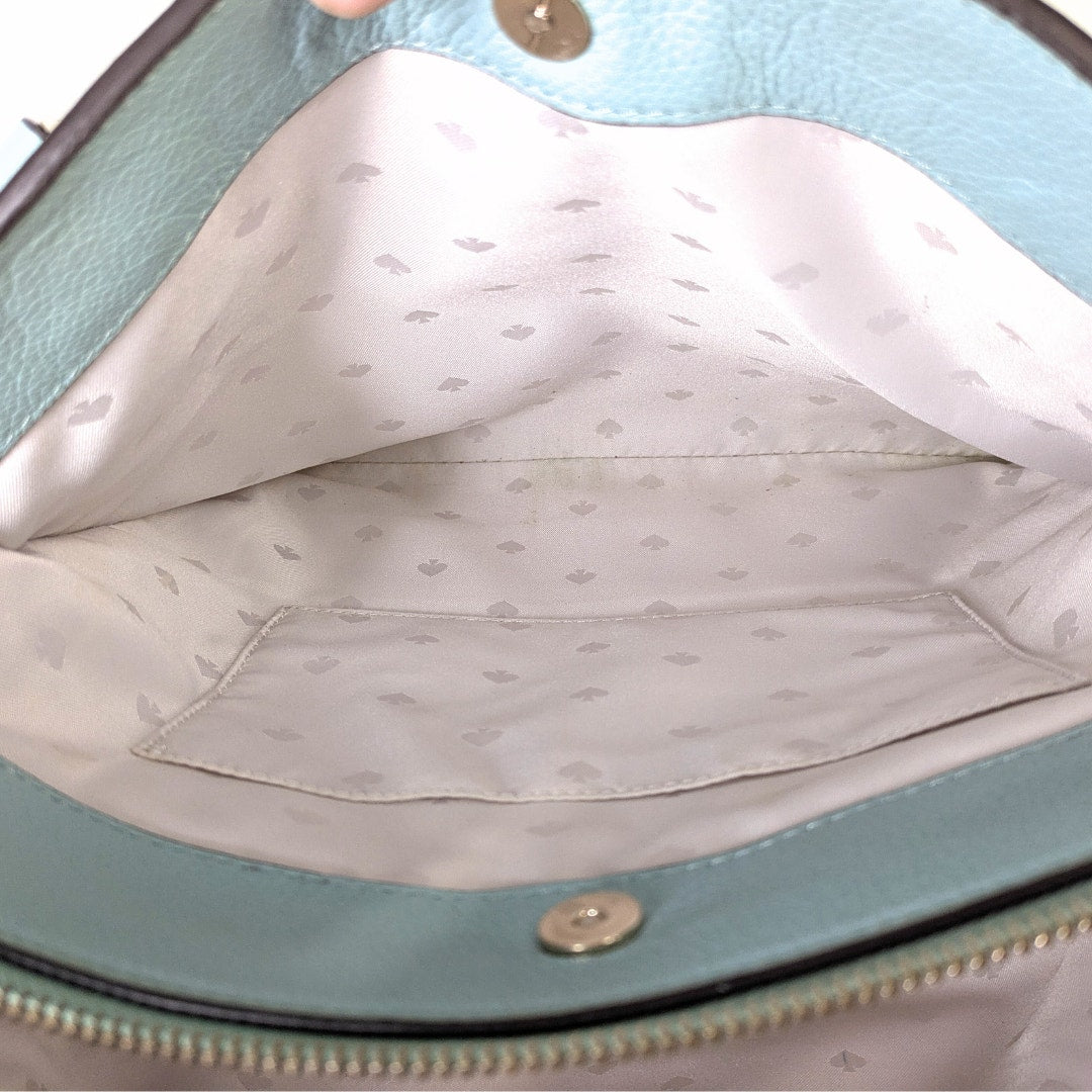 Kate Spade Monet Turquoise Leather Shoulder Bag