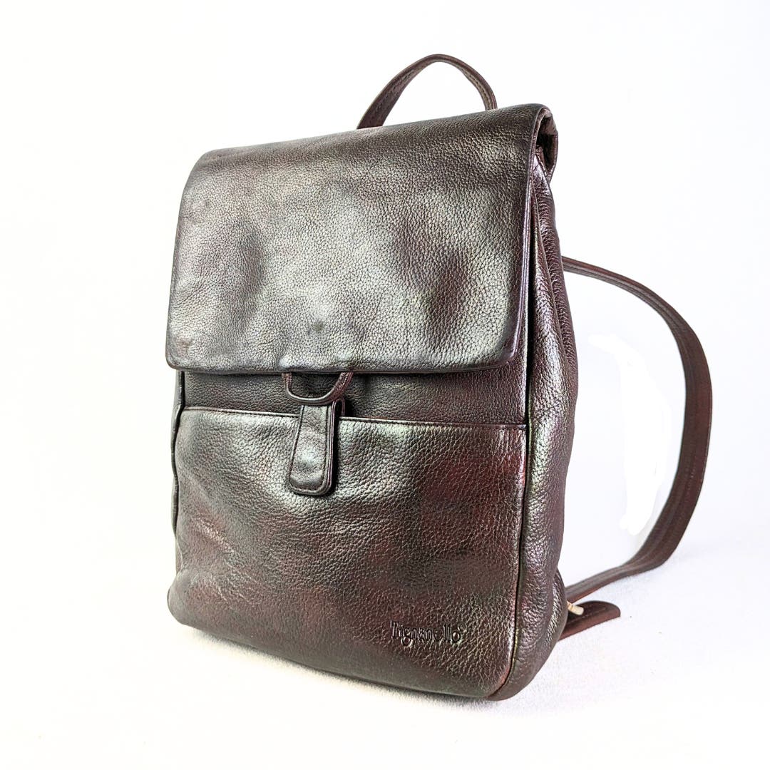 Pre-loved Tingannelo Genuine Leather Backpack