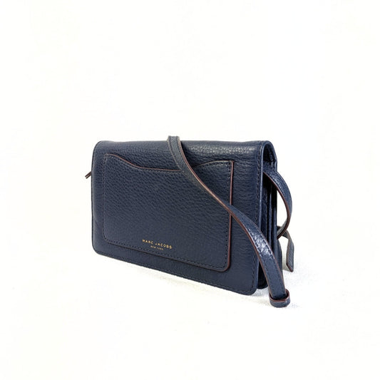 Pre-loved Marc Jacobs Leather Recruit Wallet on a Crossbody Strap Handbag