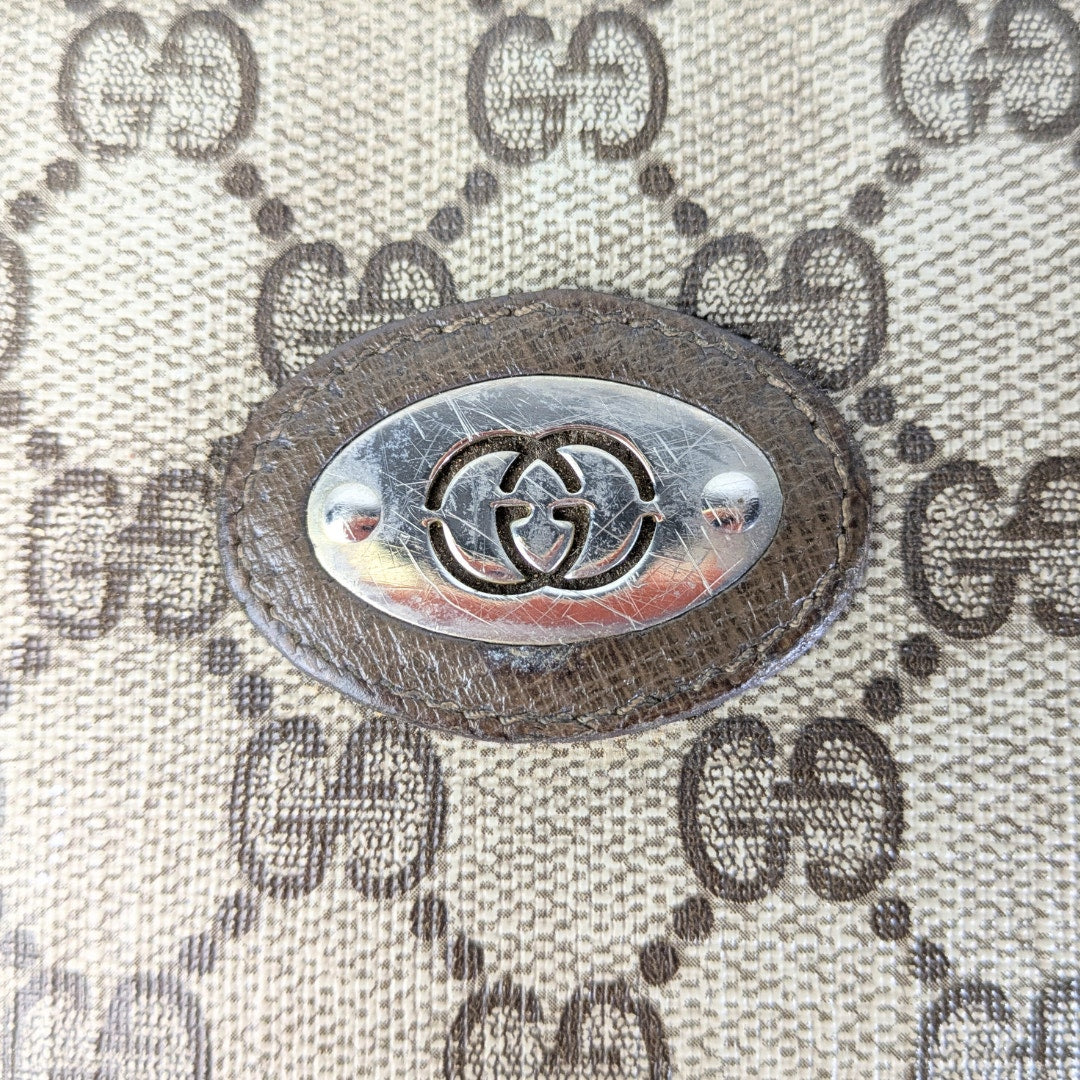 Pre-loved GUCCI Monogram Coated Canvas Crossbody Bag