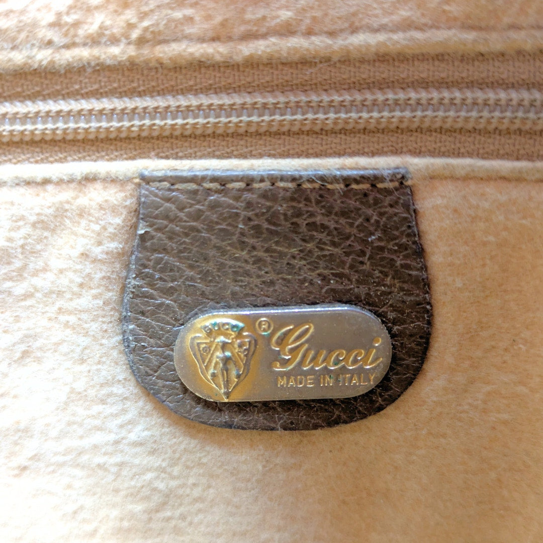 Pre-loved GUCCI Monogram Coated Canvas Crossbody Bag