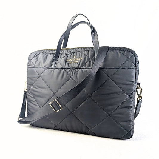 Quilted Nylon Laptop Bag
