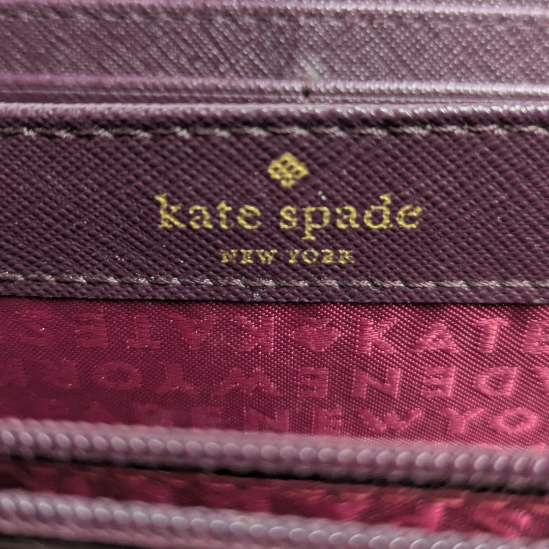 Kate Spade Continental Zip Around Accordion Wallet – Plum