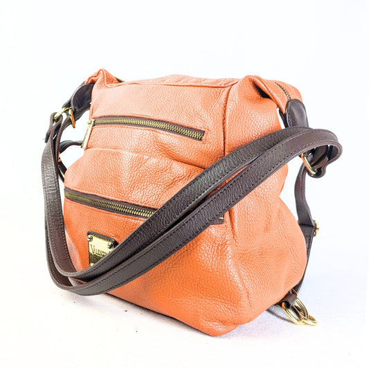 Pre-owned Valentina Convertible 2-Way Shoulder / Sling Back Pack