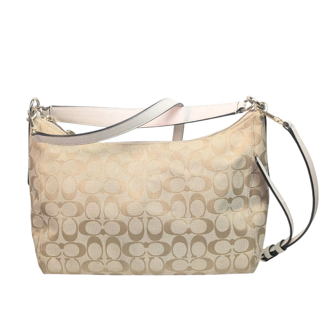 COACH Celeste Convertible Signature Canvas Hobo Bag