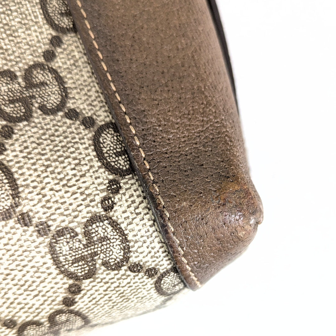 Pre-loved GUCCI Monogram Coated Canvas Crossbody Bag